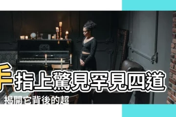 【手指四道紋】手指上驚見罕見四道紋！揭開它背後的超神準命運密碼