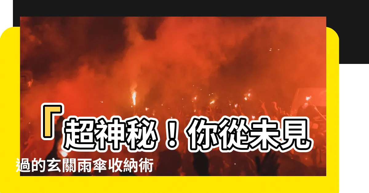 【玄關雨傘收納】「超神秘！你從未見過的玄關雨傘收納術，傷腦筋的雨天煩惱終結！