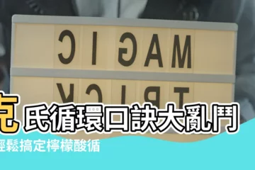 【克氏循環口訣】克氏循環口訣大亂鬥：輕鬆搞定檸檬酸循環與三羧酸循環
