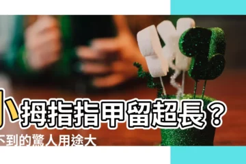 【小拇指留長指甲】小拇指指甲留超長？想不到的驚人用途大公開！