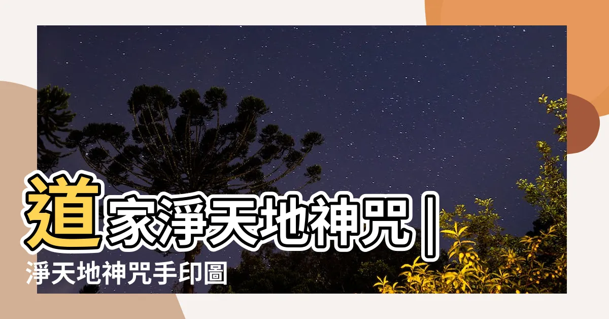 【淨天地神咒手印】道家淨天地神咒 |淨天地神咒手印圖 |淨心神咒手印圖片 |