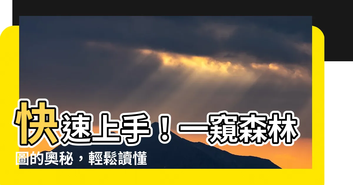 【如何看懂森林圖】快速上手！一窺森林圖的奧秘，輕鬆讀懂科學文獻