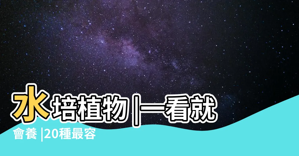 【水培植物】水培植物 |一看就會養 |20種最容易水培的花卉植物 |
