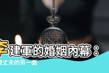 【李建軍】李建軍的婚姻內幕：揭開丈夫的另一面