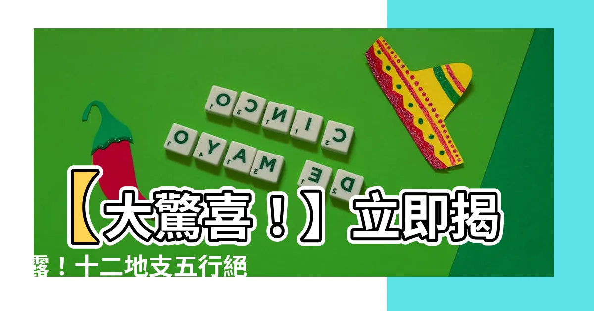 【十二地支 五行】【大驚喜！】立即揭露！十二地支五行絕密屬性大揭秘！