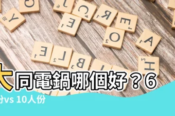 【大同電鍋大小】大同電鍋哪個好？6人份vs 10人份比一比