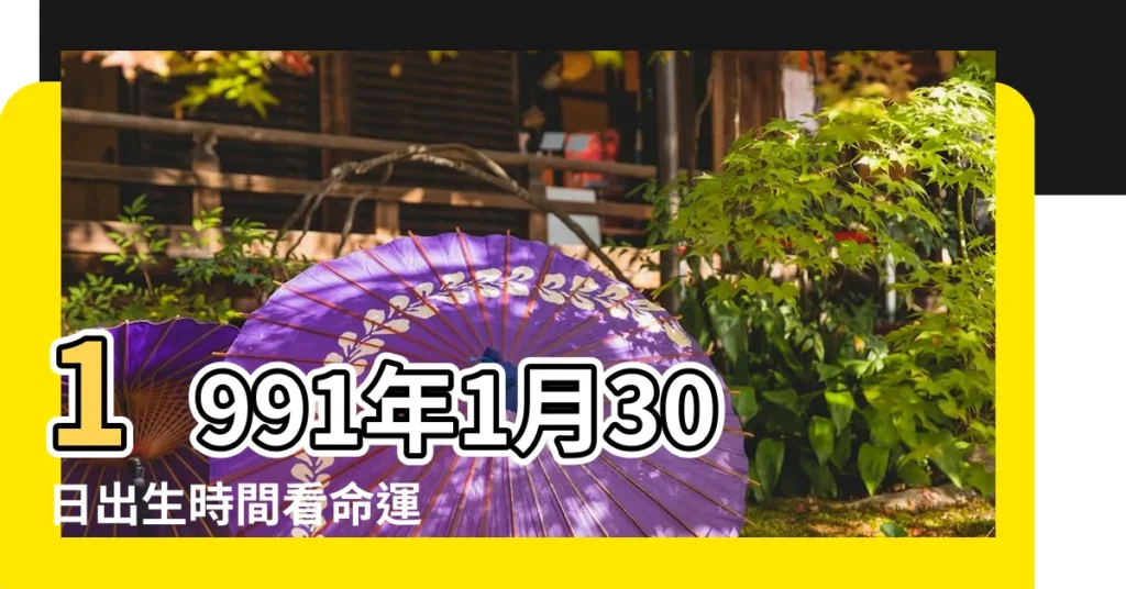 1991年1月30日出生時間看命運 |農曆一九 |1991年1月30日出生的人生辰八字測算 |【新曆1991年1月30八字】