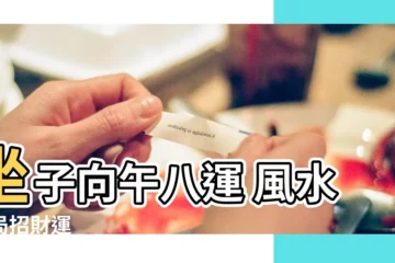 【坐子向午八運】坐子向午八運 風水佈局招財運