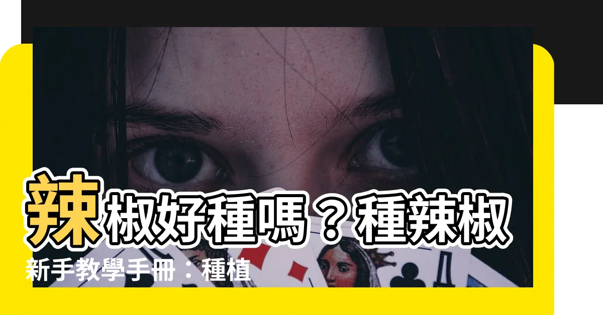 【辣椒好種嗎】辣椒好種嗎？種辣椒新手教學手冊：種植、修剪、施肥、澆水