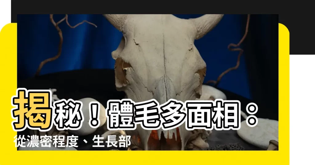 【體毛多面相】揭秘！體毛多面相：從濃密程度、生長部位，窺探你的個性與命運！