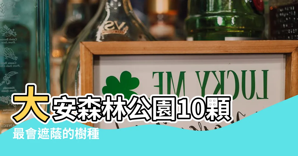 【遮蔭樹種】大安森林公園10顆最會遮蔭的樹種