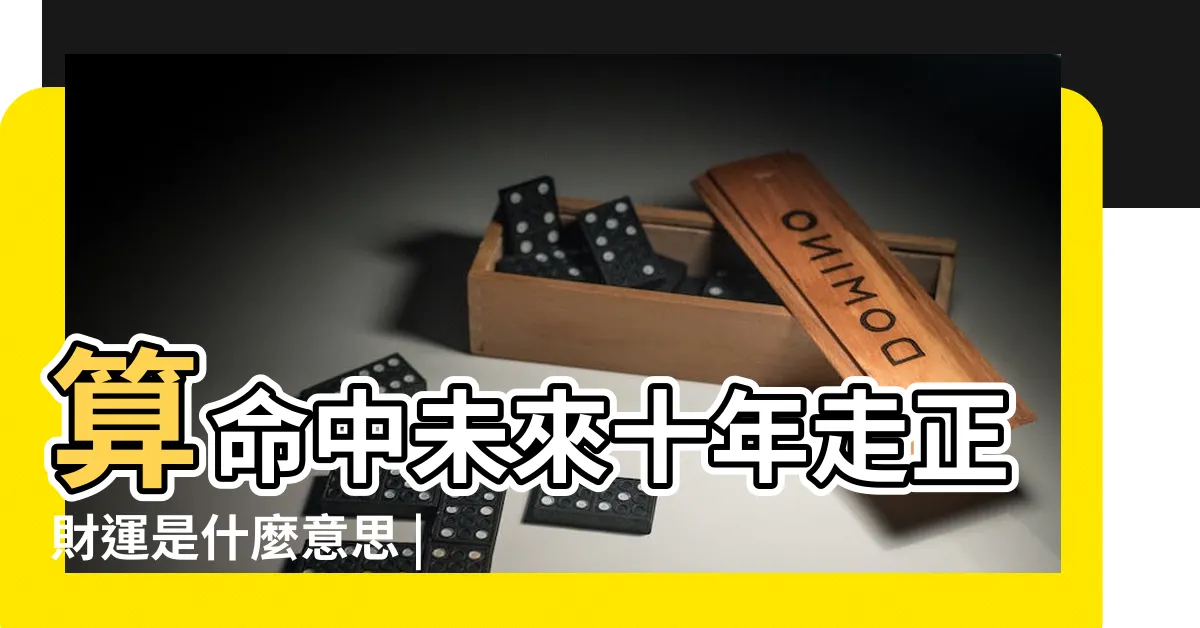 【十年大運正財】算命中未來十年走正財運是什麼意思 |是什麼意思啊 |男人走十年正財大運 |
