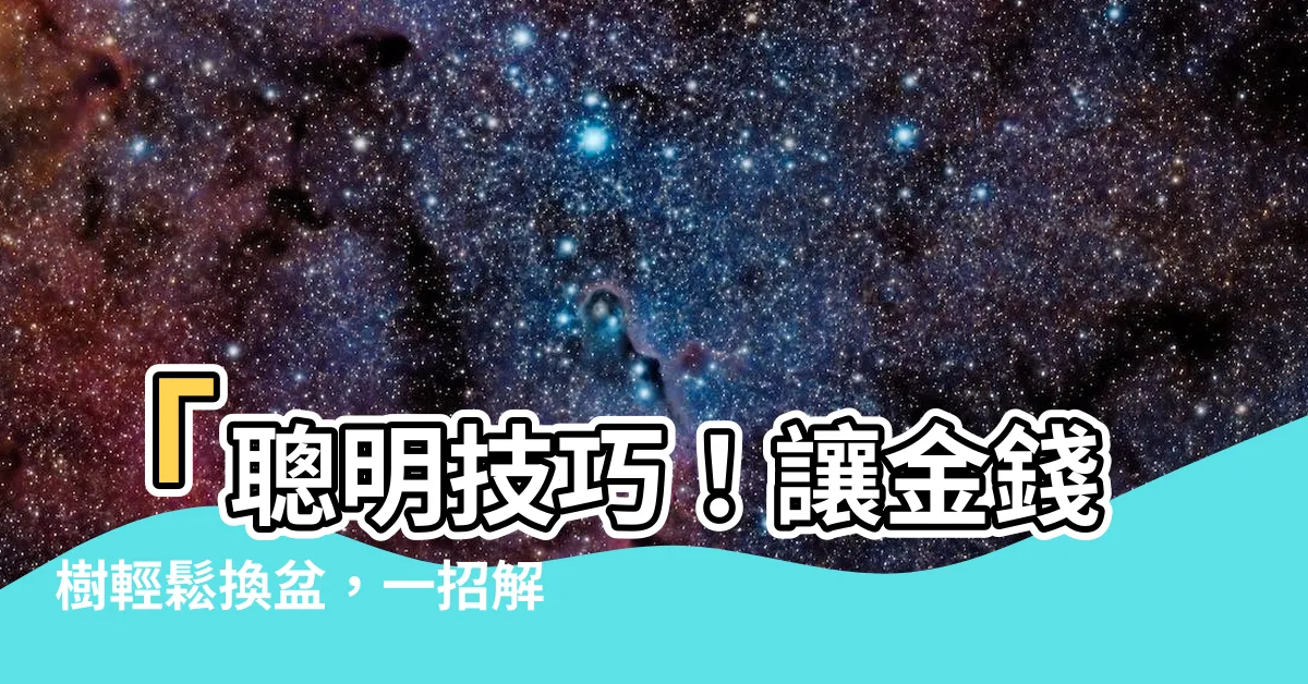 【金錢樹 換盆】「聰明技巧！讓金錢樹輕鬆換盆，一招解決半年花盆容納問題」