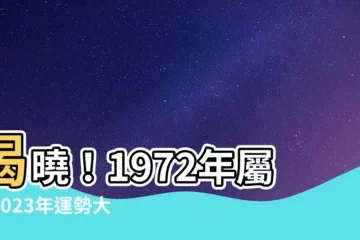 【1972年屬鼠2023年運勢】揭曉！1972年屬鼠2023年運勢大解析，51歲迎來轉機關鍵