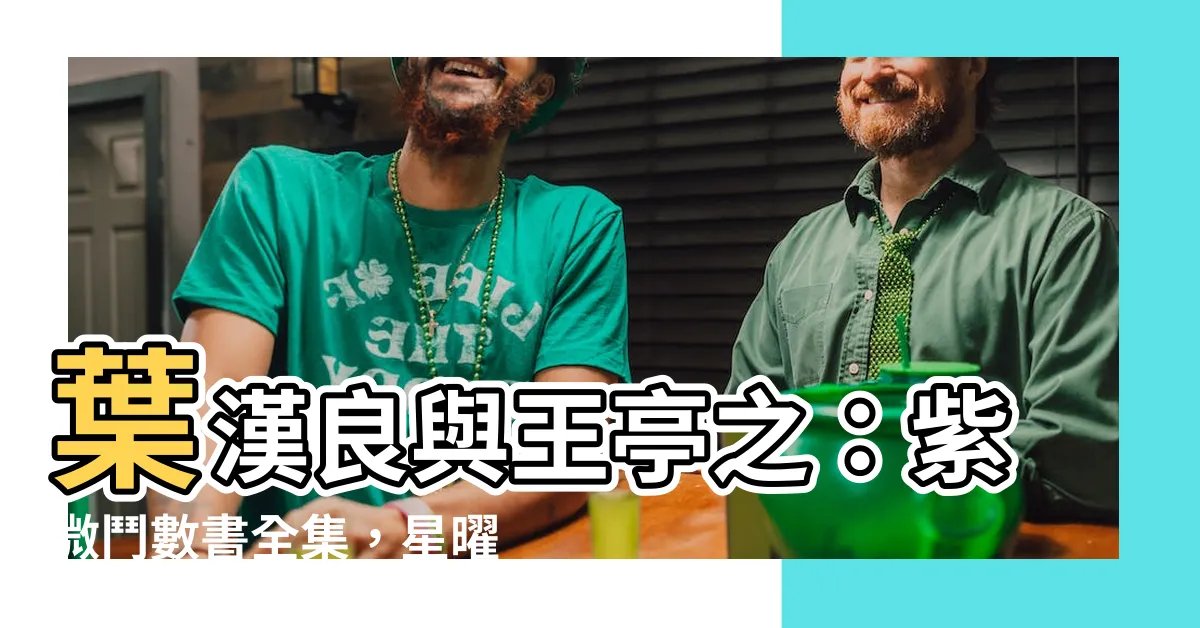 【葉漢良王亭之】葉漢良與王亭之：紫微鬥數書全集，星曜本義與安星法則的誕生