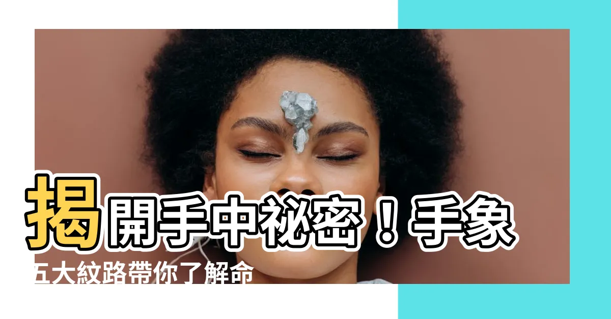 【手象】揭開手中秘密！手象五大紋路帶你瞭解命運軌跡