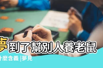 【夢到別人養老鼠】夢到了幫別人養老鼠有什麼含義 |夢見寵物鼠 |夢到養老鼠代表什麼 |