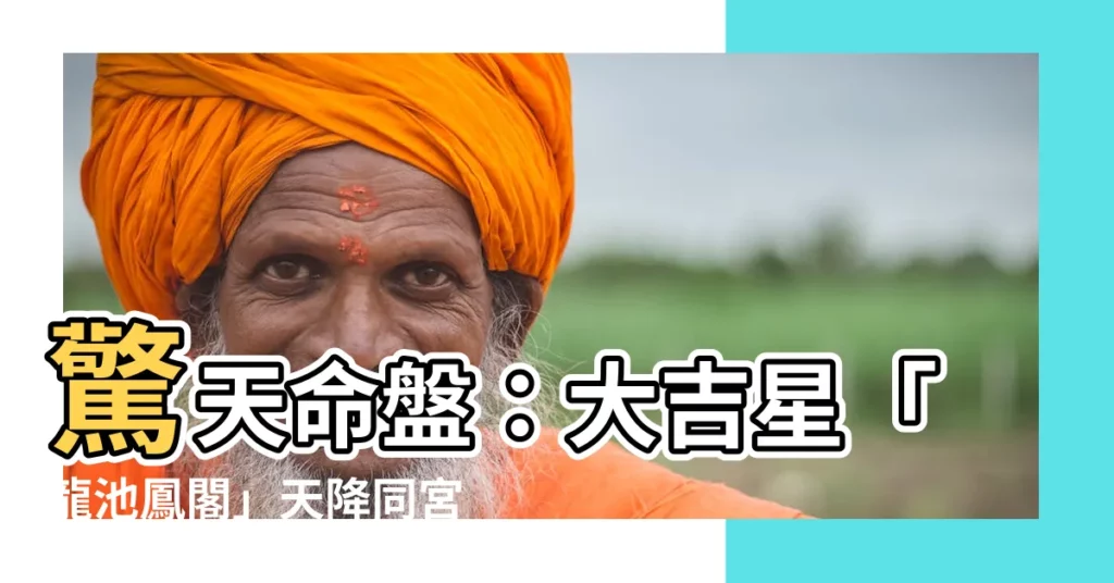 【龍池鳳閣同宮】驚天命盤：大吉星「龍池鳳閣」天降同宮！