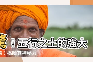 【五行中的土】驚！五行之土的強大奧秘：揭曉其神秘力量