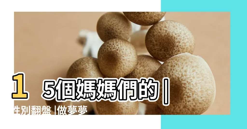 15個媽媽們的 |性別翻盤 |做夢夢見救了一個男孩好不好 |【胎夢夢見救了小男孩】