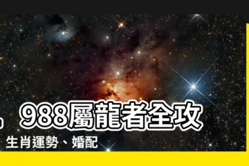【1988屬】1988屬龍者全攻略：生肖運勢、婚配宜忌一網打盡！
