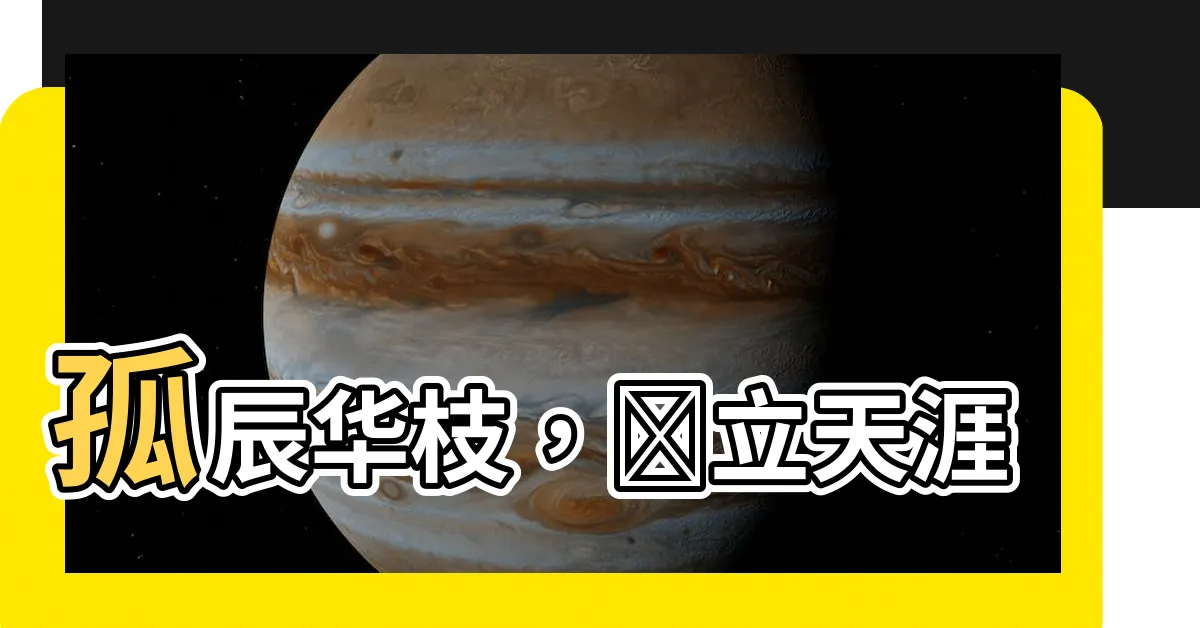 【孤辰】孤辰華枝，獨立天涯