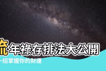 【流年祿存排法】流年祿存排法大公開！一招掌握你的財運密碼