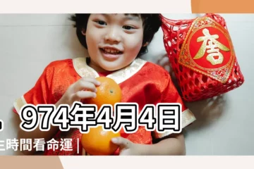 【1974年4月出生的陽曆】1974年4月4日出生時間看命運 |農曆1974年4月4日生日算命 |1974年4月21日出生時間看命運 |