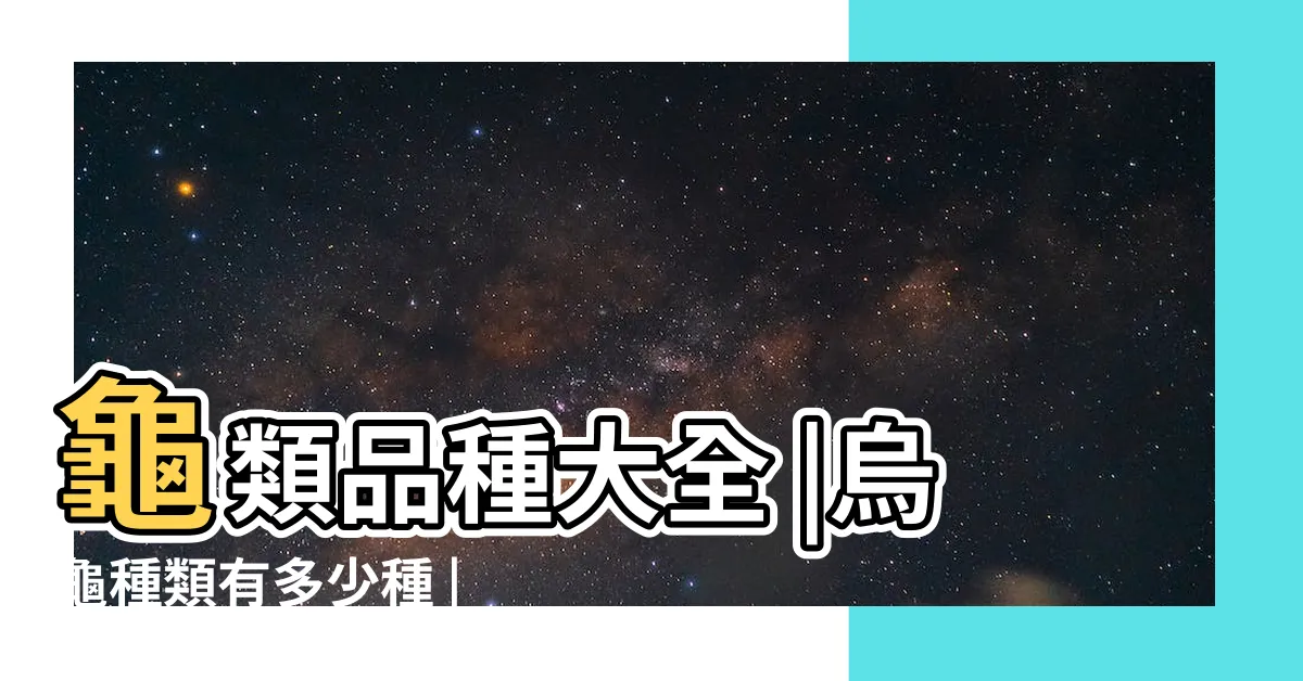 【烏龜有幾種】龜類品種大全 |烏龜種類有多少種 |