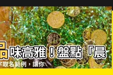 【晨字取名】品味高雅！盤點「晨」字取名範例，讓你寶寶的名字與眾不同