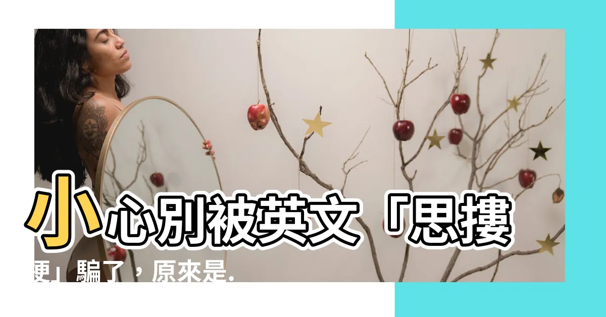 【使摟梗】小心別被英文「思摟梗」騙了，原來是...「使摟梗」？