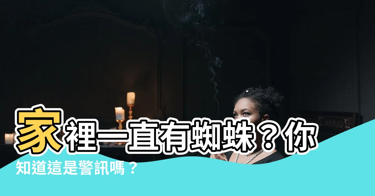 【家裡一直有蜘蛛】家裡一直有蜘蛛？你知道這是警訊嗎？