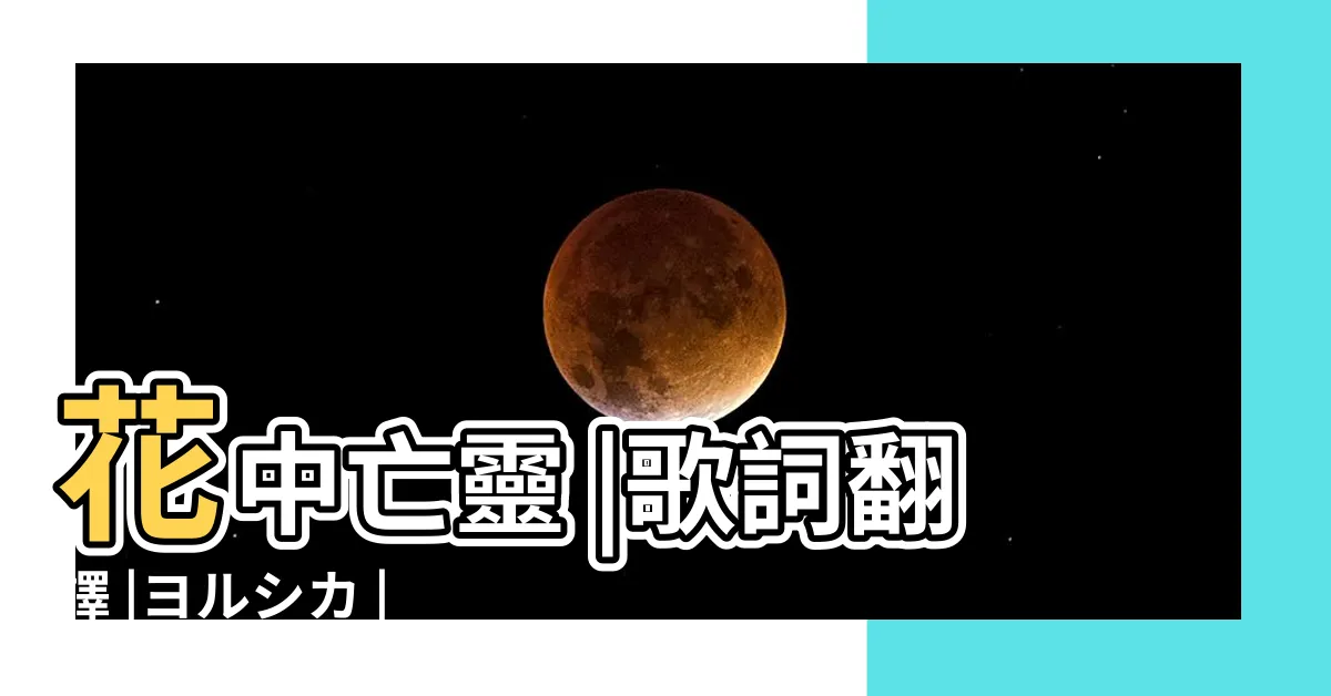 【花葬亡靈】花中亡靈 |歌詞翻譯 |ヨルシカ |