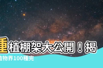 【種植棚架】種植棚架大公開！揭密植物界100種完美種植秘技！