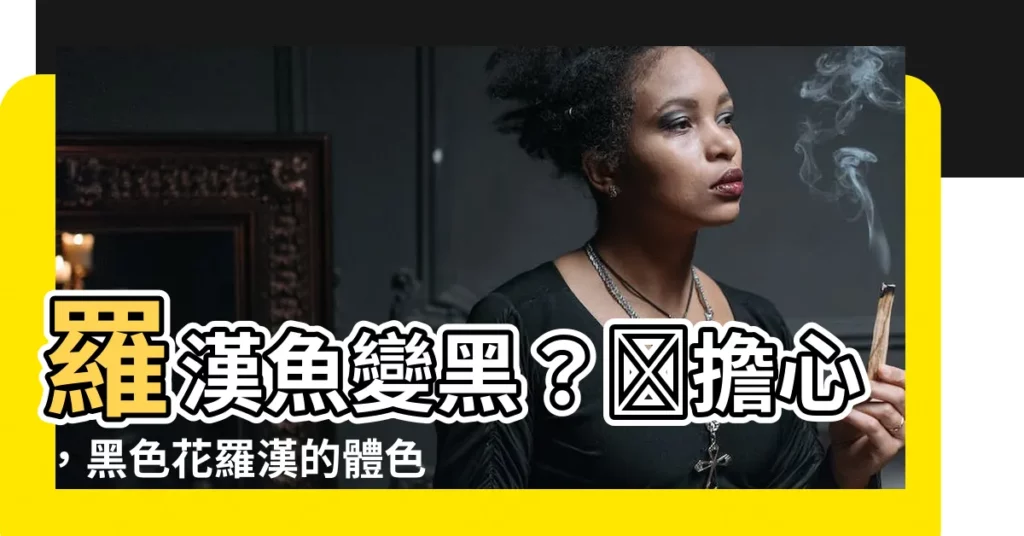 【黑色花羅漢】羅漢魚變黑？別擔心，黑色花羅漢的體色秘密