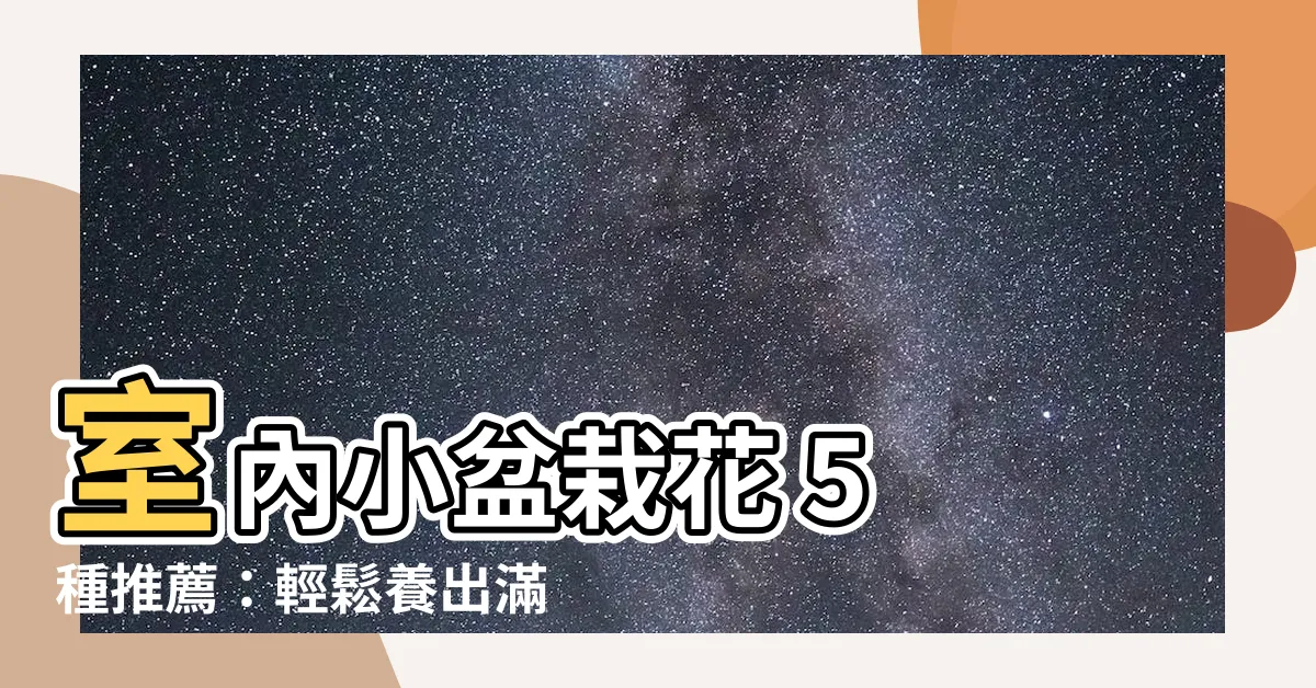 【室內小盆栽花】室內小盆栽花 5 種推薦：輕鬆養出滿屋花香