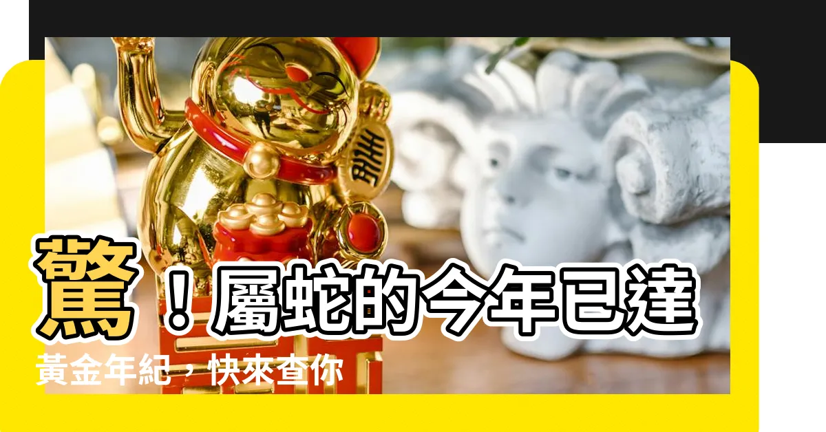 【屬蛇的今年幾歲】驚！屬蛇的今年已達黃金年紀，快來查你的實際年齡吧！