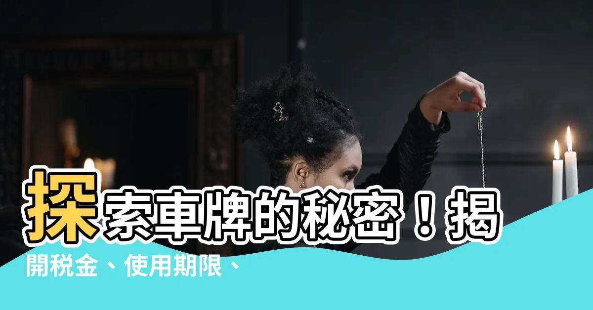 【是車牌】探索車牌的秘密！揭開税金、使用期限、上路規定的知識！
