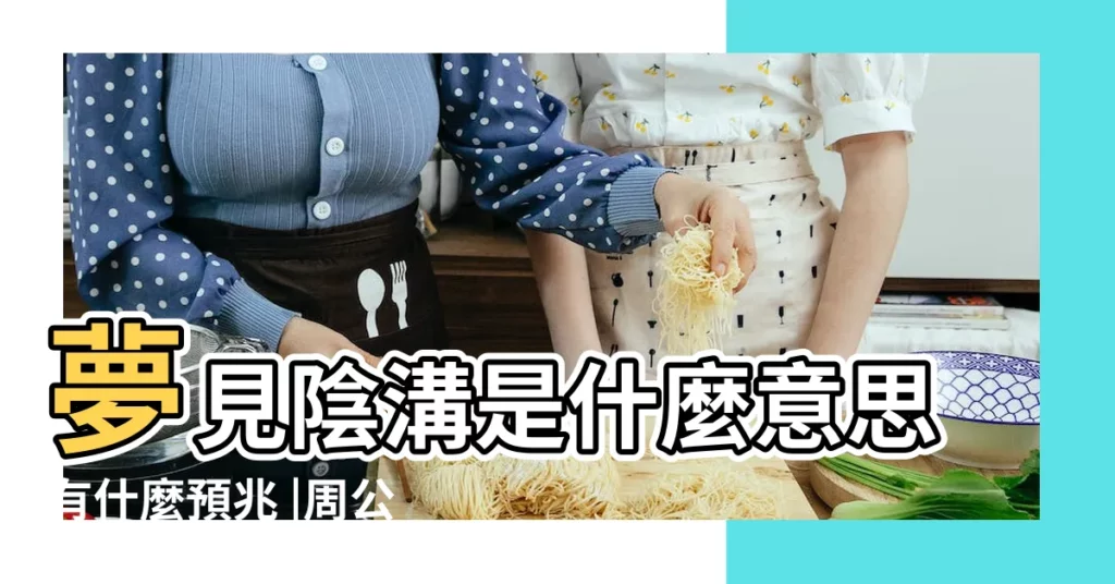 夢見陰溝是什麼意思有什麼預兆 |周公解夢 |夢見山溝溝 |【夢到朋友掉到山溝】