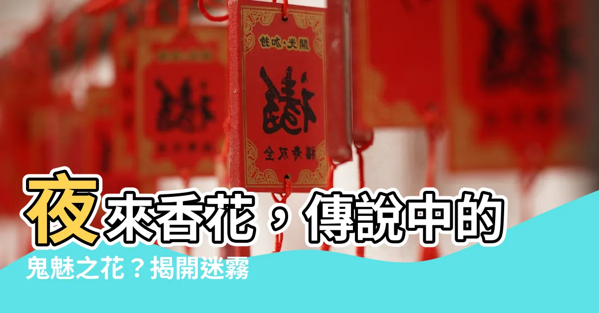 【夜來香招鬼】夜來香花，傳説中的鬼魅之花？揭開迷霧真相！