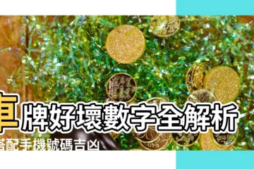 【車牌好壞】車牌好壞數字全解析！搭配手機號碼吉凶，讓你事事順心！