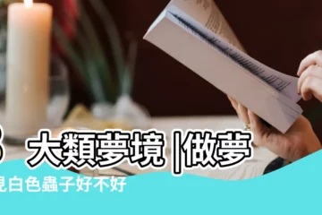 【夢見家裏有蟲子搬東西】8大類夢境 |做夢夢見白色蟲子好不好 |命理師解析 |
