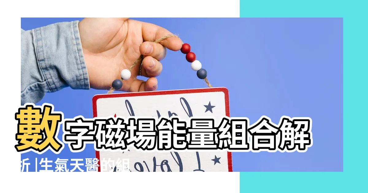 【天醫生氣】數字磁場能量組合解析 |生氣天醫的組合 |天醫和生氣組合 |