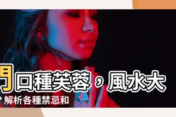 【門口種芙蓉】門口種芙蓉，風水大忌？解析各種禁忌和破解方法