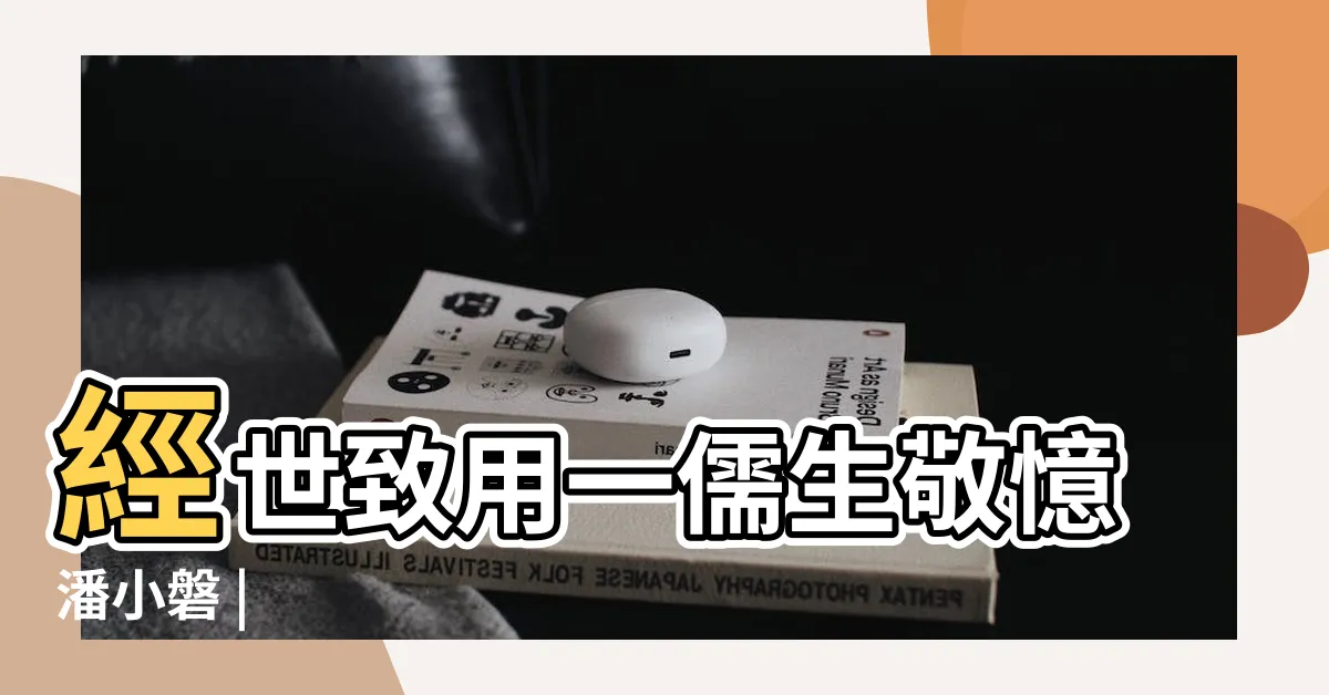 【潘小磐】經世致用一儒生敬憶潘小磐 |