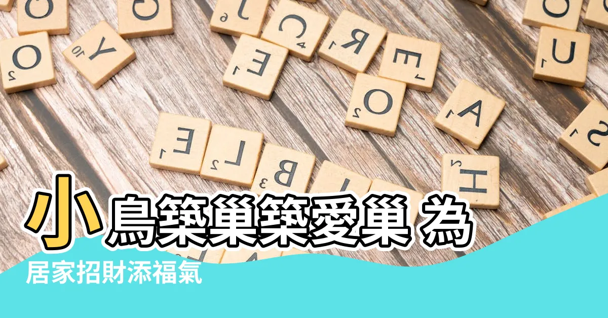 【小鳥築巢】小鳥築巢築愛巢 為居家招財添福氣