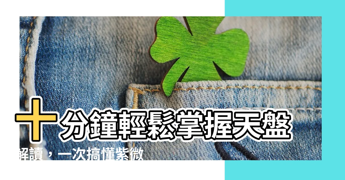 【天盤怎麼看】十分鐘輕鬆掌握天盤解讀，一次搞懂紫微鬥數命盤！