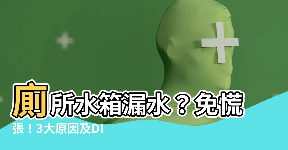 【廁所水箱漏水】廁所水箱漏水？免慌張！3大原因及DIY簡易維修