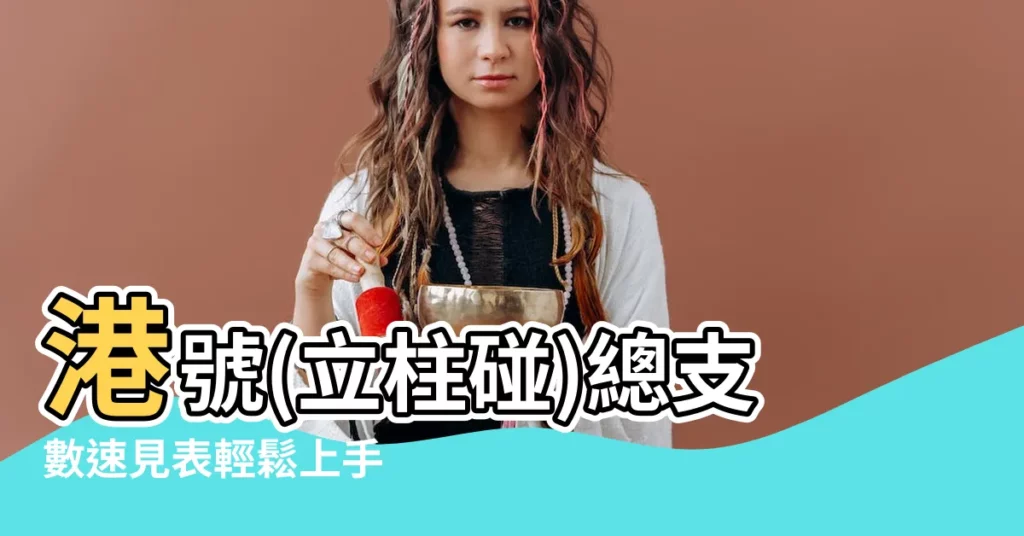 【港號(立柱碰)總支數速見表】港號(立柱碰)總支數速見表輕鬆上手 秒懂碰支玩法！