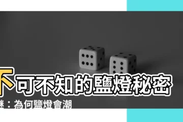 【鹽燈潮解】不可不知的鹽燈秘密解謎：為何鹽燈會潮解？